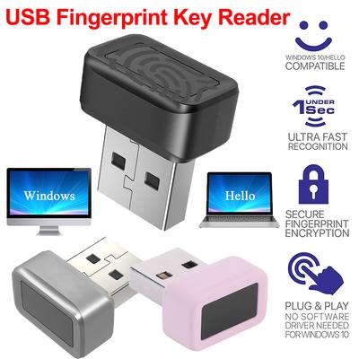 USB čtečka otisků prstů FIDO U2F Biometrický skener otisků prstů Windows Hello Proti padělání Biometrický mini bezpečnostní klíč Dongle