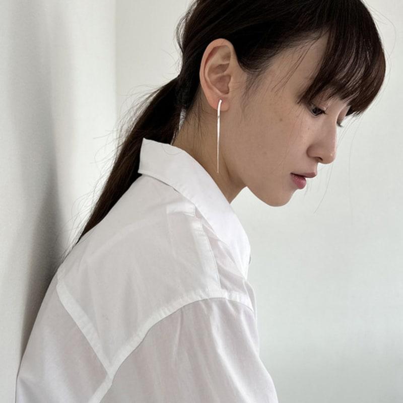 Geegee [Sterlingsilber 925] Plättchenkette Hängeohrring