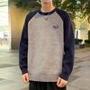 TonLion Men's 2024 Winter Round Neck Raglan Sleeve Sweater