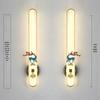 Chinese Cloisonné Enamel Brass Wall Lamp - Minimalist Bedside, Stair, Corridor & Living Room Light