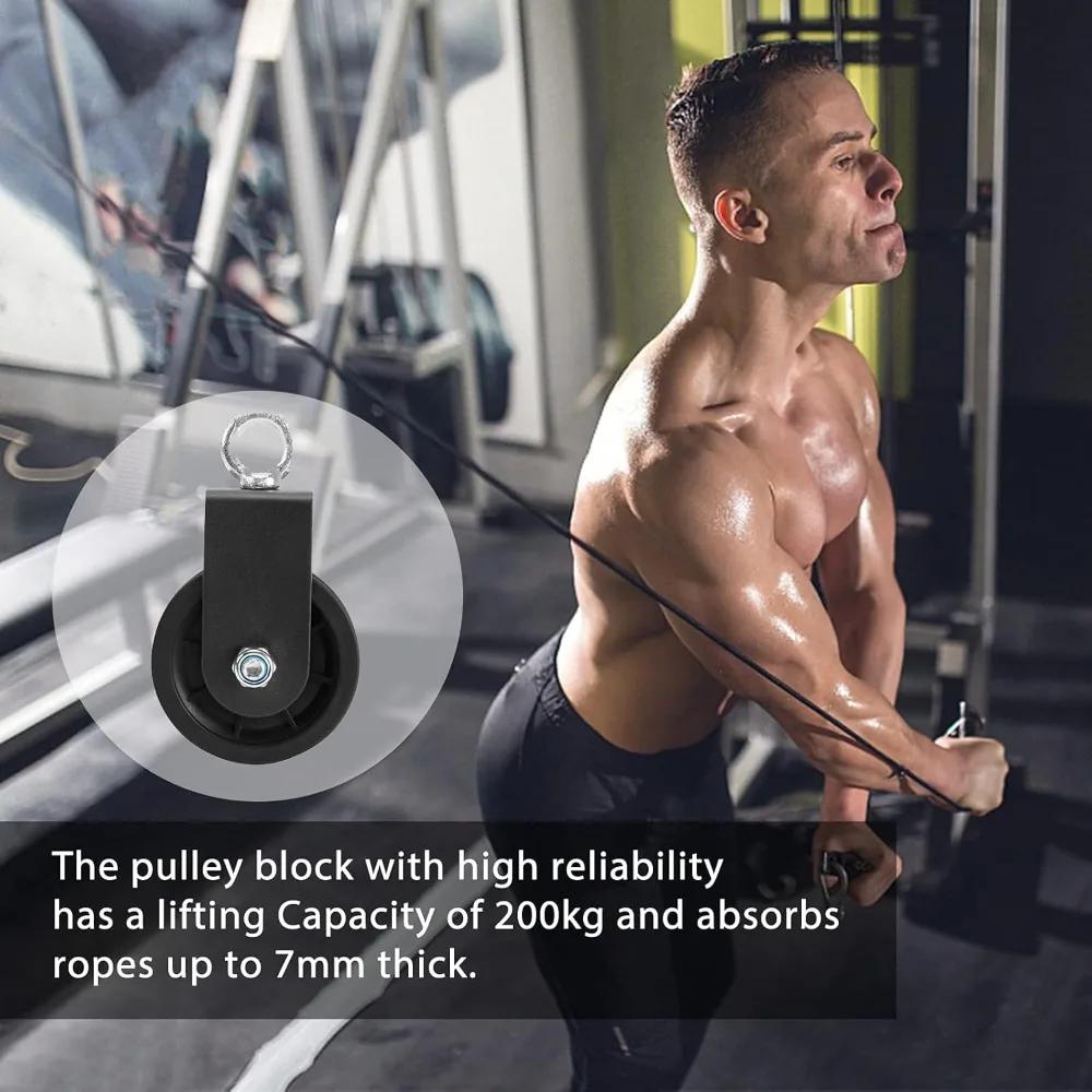 Pulley Training Bearing Fitness Loading Lifting Stainless Steel Mute Strength Trainer Heavy Bearing Home Gym Workout Equipment