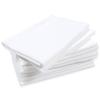 Set of 10 Plain White Tenugui Patterned Approximately 33 X 88 Cm Towels, Fabric, (anti-fray Finish)