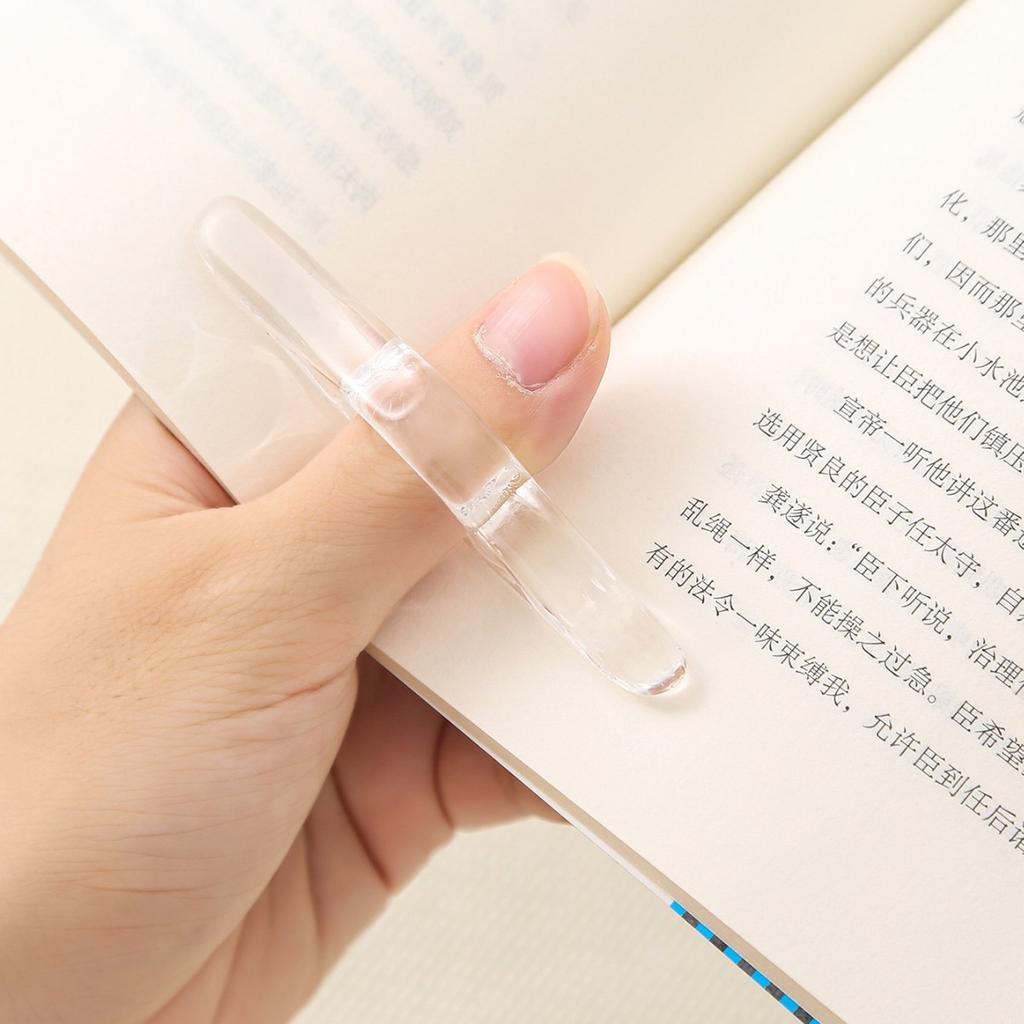 Creative Flexible Resin Book Stand Holder,Reading Aid Page Holder for Thick Books,Anti Eye Fatigue Hands-Free Book Clip,Bookmark