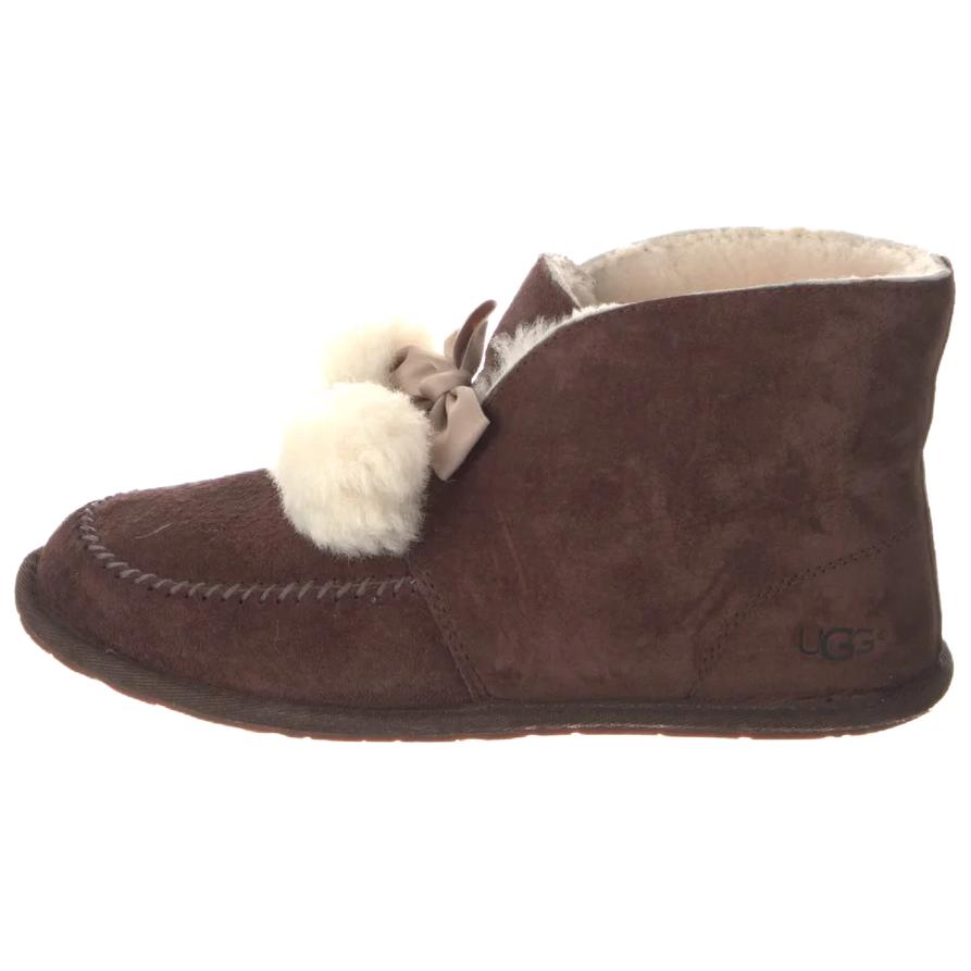 

Женские короткие зимние ботинки UGG темно-коричневые 1017541-STT 38