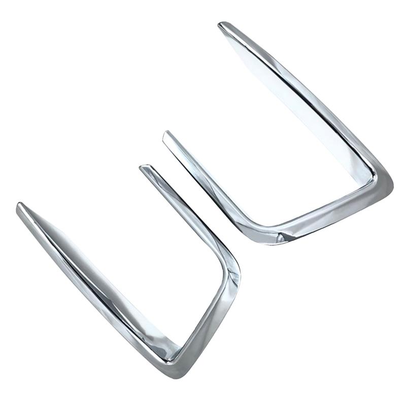 Chrome Front Fog Light Lamp Cover Decoration Sticker Trim For Ford Expedition 2018 Car Accessories