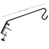 Adjustable Bird Feeders Hook Stainless Steel Plant Bracket Hook Extended Rail Hook  Outdoor