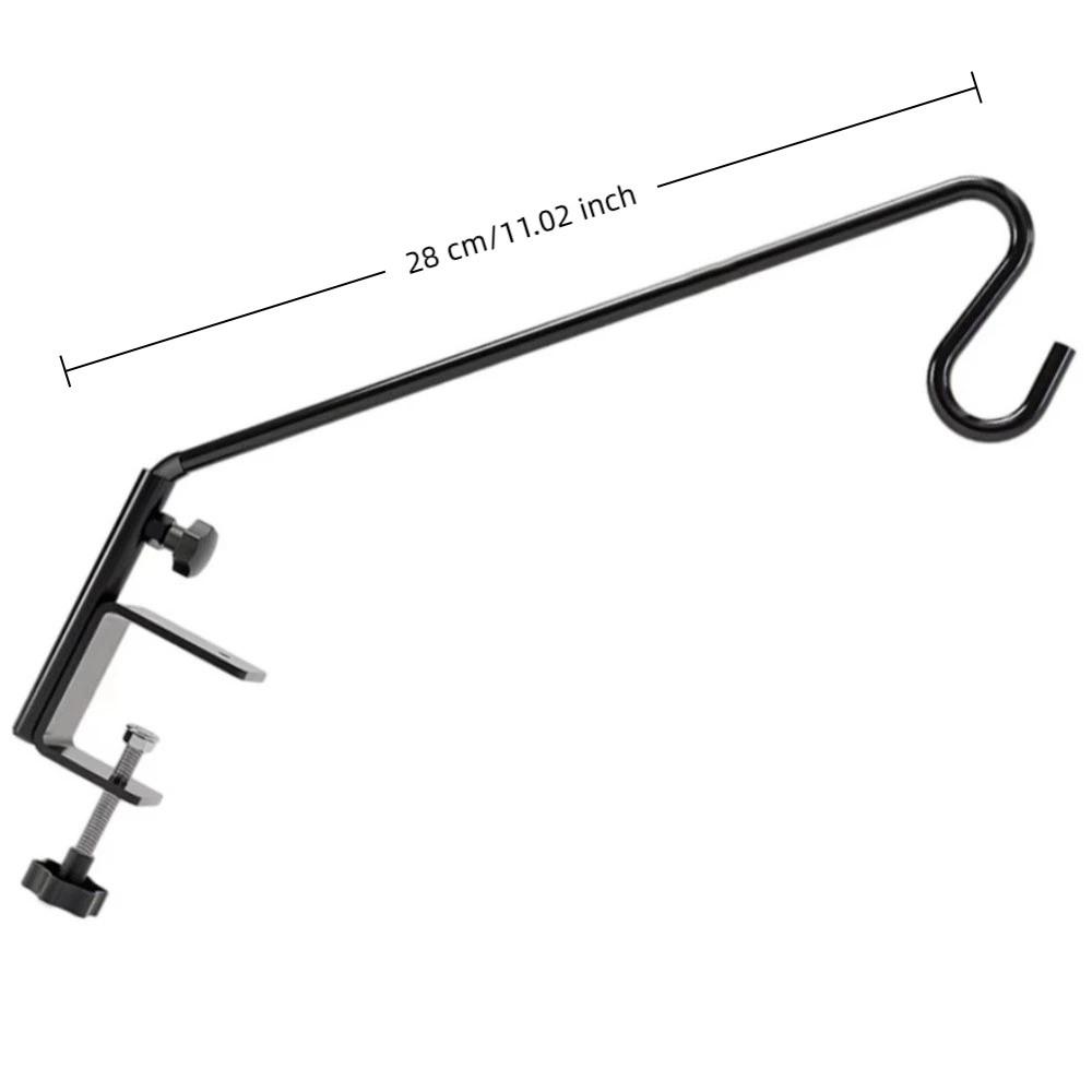 Adjustable Bird Feeders Hook Stainless Steel Plant Bracket Hook Extended Rail Hook  Outdoor