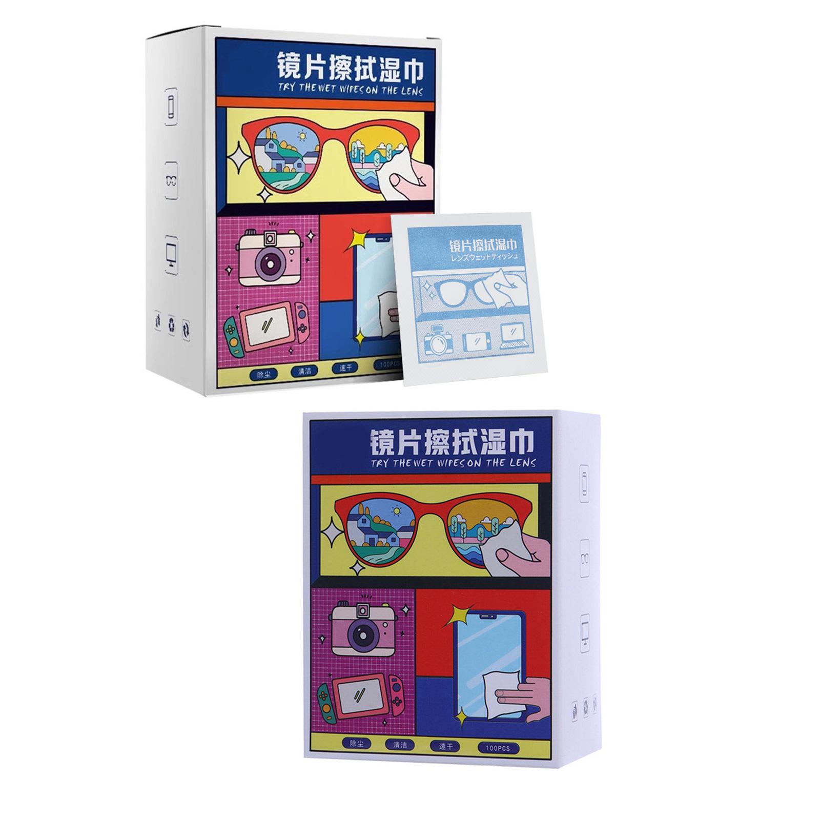 Disposable Wipes for Eye Glasses Cleaner Wipes (200 Pack) for Lens & Screens Eyeglass Cleaning Disposable Wipes 1