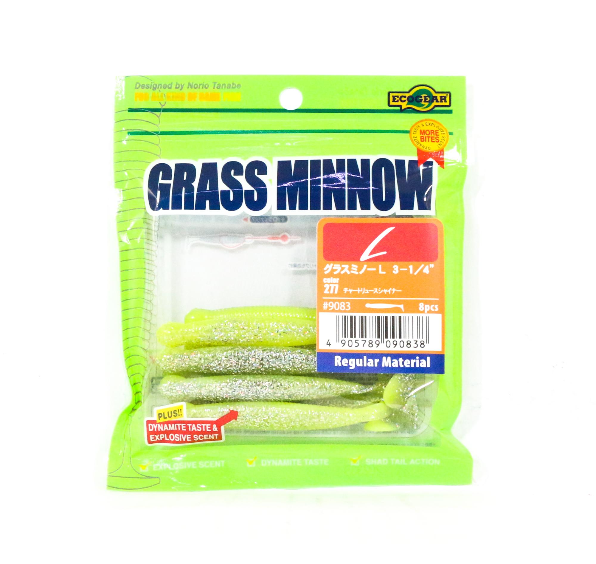 

Ecogear Soft Lure Grass Minnow L 3-1/4 дюйма, 8 штук в упаковке 277 (0838)