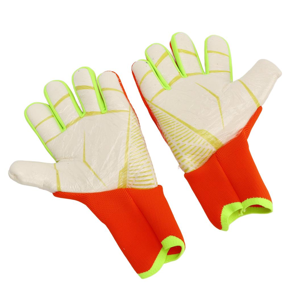 Soccer Goalie Gloves for Men Women Latex Nylon Anti Slip Breathable Finger Protection Soccer Goalkeeper Gloves for