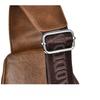 Men's Chest Bag USB Design Messenger Backpack Retro Fabric Shoulder Messenger Bag Sports Small Bag
