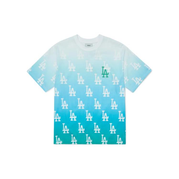 New MLB Drop Shoulder Sleeve T Shirt Unisex Green 3ATSM6223-07GNL