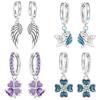 Orstarry 925 Silver Sparkling Wings Earrings Original Jewelry Drop Earrings Women Jewelry Party Trendy Anniversary Gift