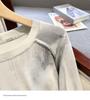 Tie-Dye Women's Irregular Long Sleeve Drawstring Slimming T-Shirt - Korean Style for Spring/Autumn 2025