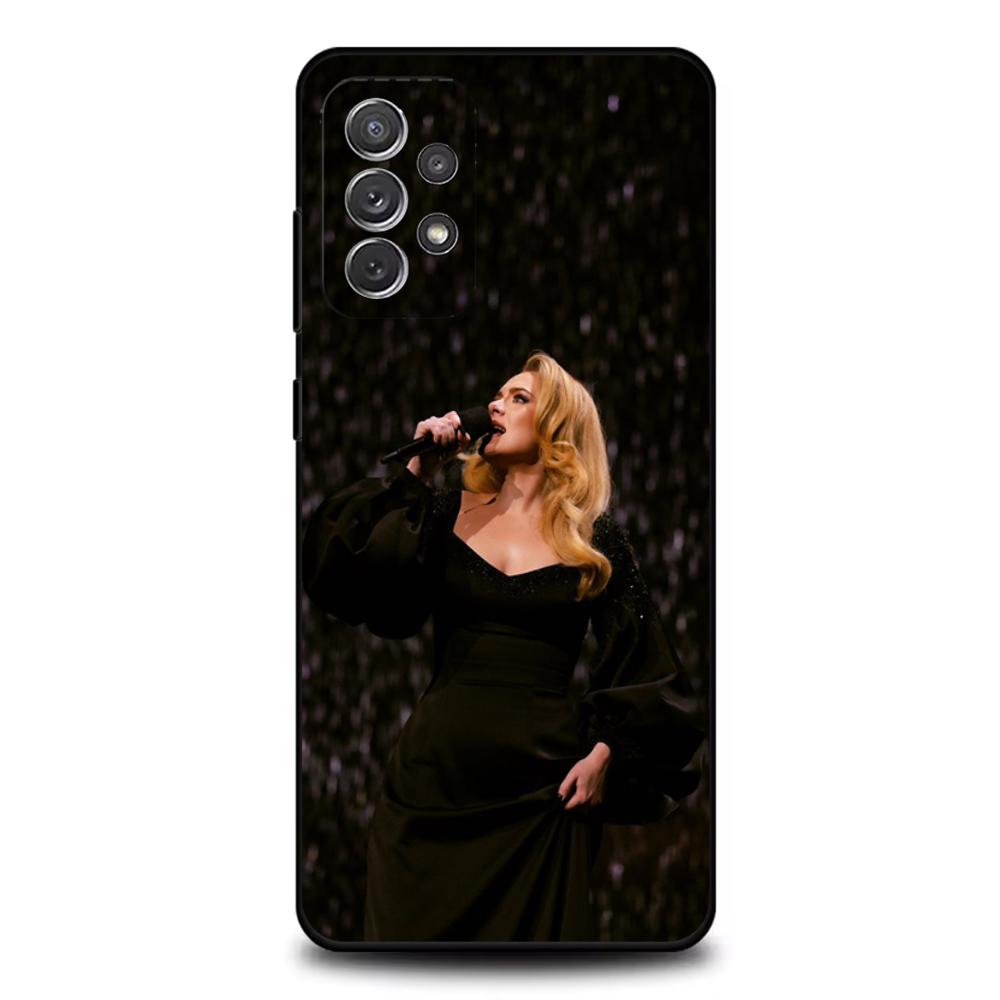 Singer A-Adele Phone Case For Samsung S25,S24,S21,S22,S23,S30,Ultra,S20,Plus,Fe,Lite,Note,10,9,5G Black Cover