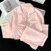 OEINGns Women's Warm Peach Heart Velvet Pajama Set