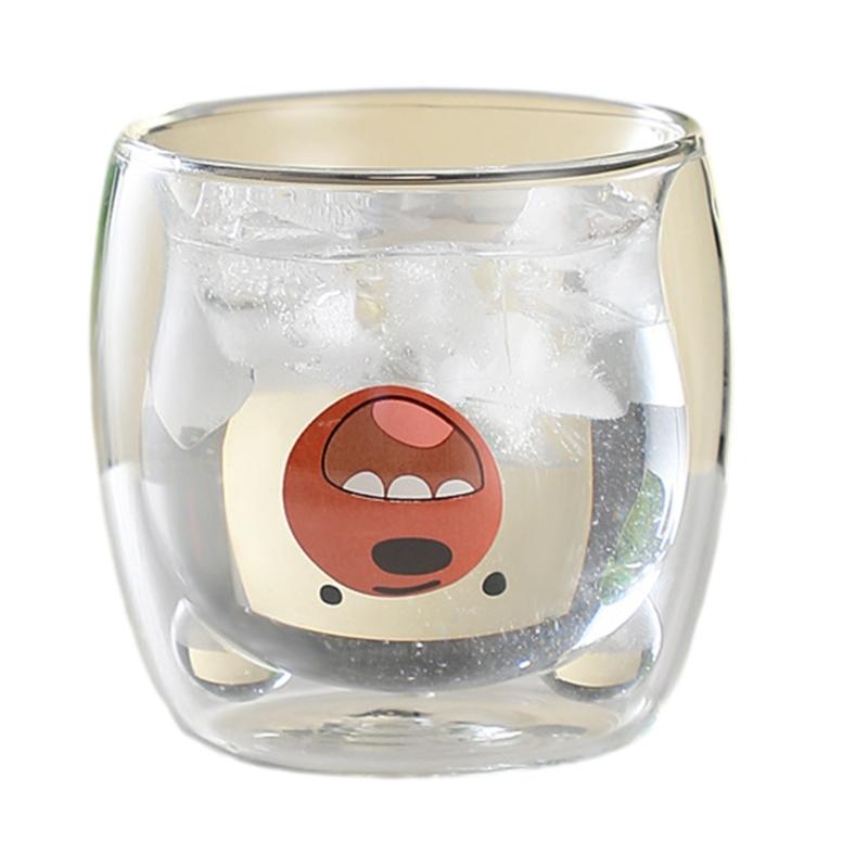 

Стакан для воды Animal, стеклянные кофейные чашки, чашки для горячих и холодных напитков