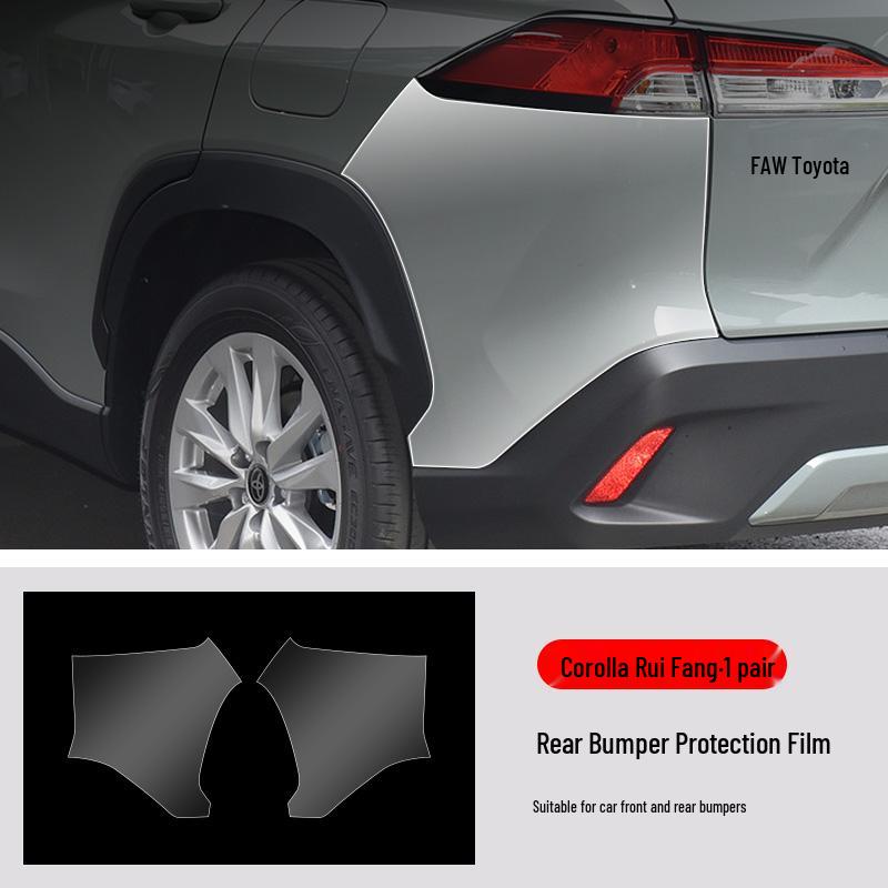 2024 Corolla Ruifang Pre-Cut TPU Clear Invisible Car Wrap for Front & Rear Bumper