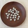 Handmade Thai Silver Antique Heart Spacer Beads for DIY Bracelet Accessories 0048