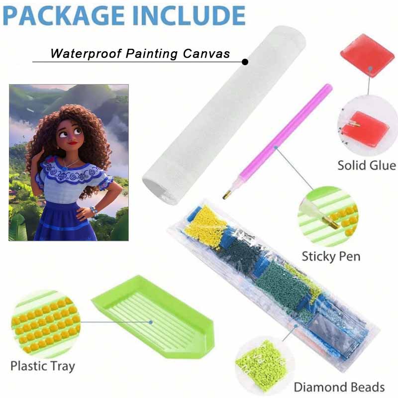 Disney Diamond Painting Kit Isabela Madrigal Hand Embroidery 5D DIY Diamond Art Home Decor Creative Handicrafts Mosaic Wall Art Decor
