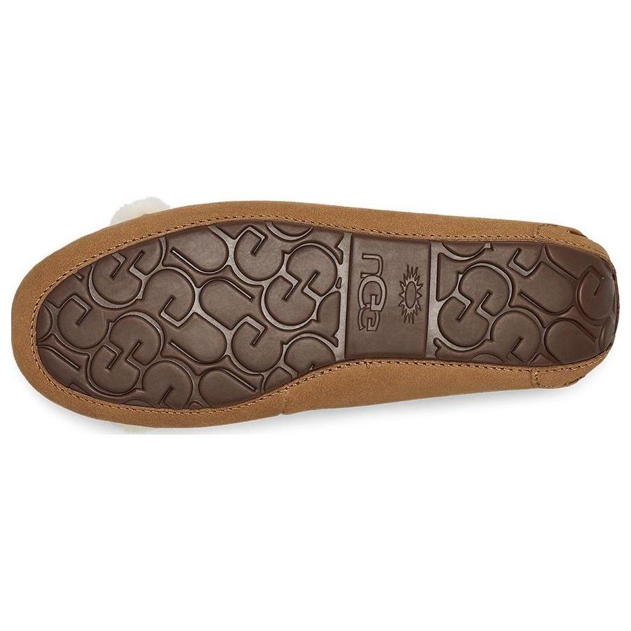 (WMNS) UGG Dakota Fur Bow 'Chestnut' Women's 1138373-CHE