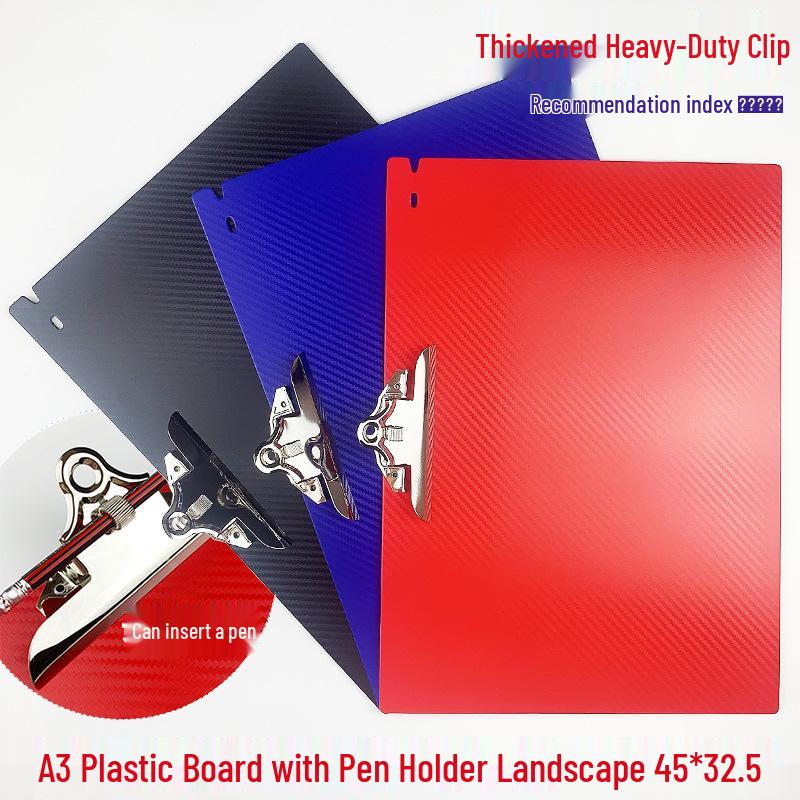 A4 Clipboard with Pen Holder, A5 Writing Pad, A3 Wooden Menu Holder, Cardboard Stationery Board