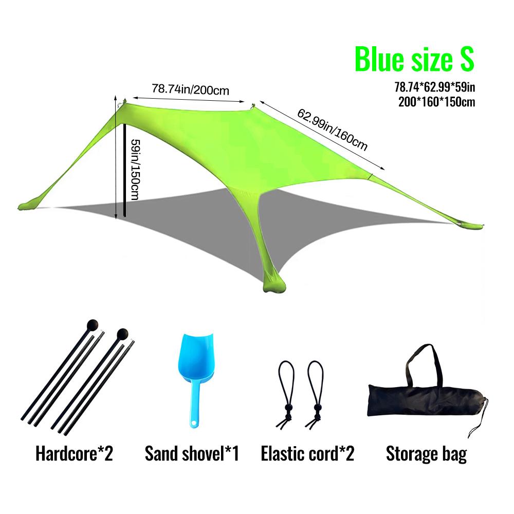 Hot Sell Portable Lycra Beach Canopy Tent UV Protection Sunshade Easy Setup Outdoor Shelter for Camping Picnic Fishing shelter