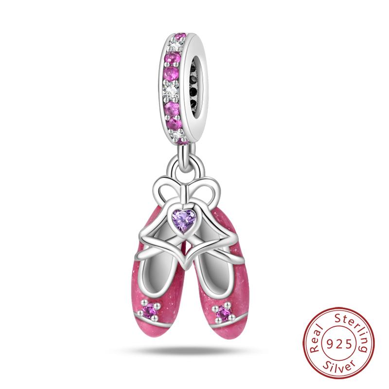 100% Kupfer Mode High Heels Lippenstift Kamera Life Serie Charms Perlen Passend für Qikaola Original Armbänder DIY Schmuck