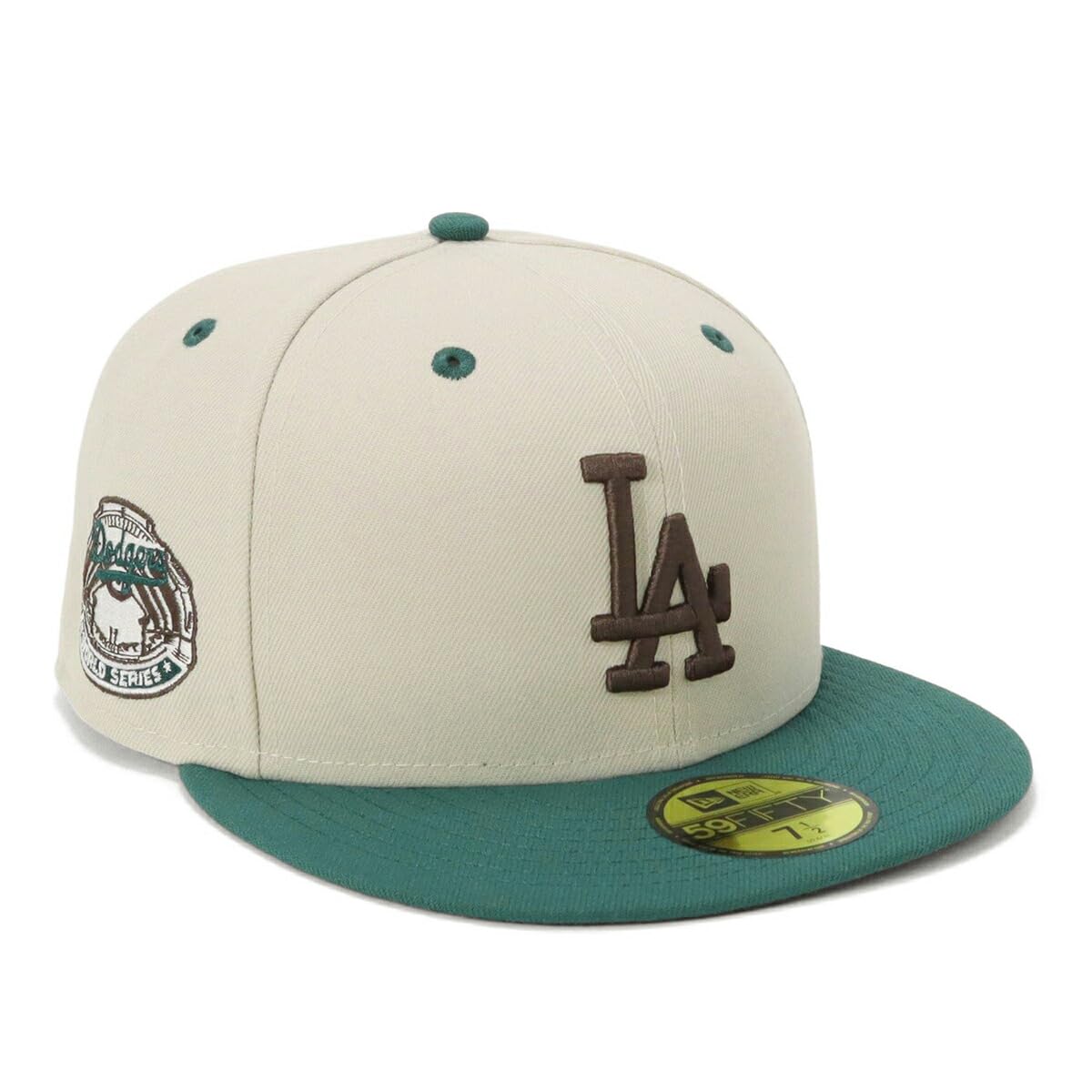

New Era newera cap 59FIFTY 70922864 NER36C6674 MLB Los Angeles Dodgers Shohei Ohtani LA StoneGreen White Beige SIDE PATCH 2-Tone UNDER VISOR SNEAKERS