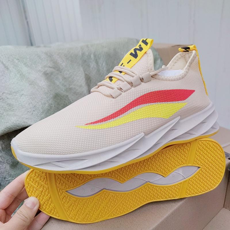 Blade sole shoes new running shoes casual sports fly-woven mesh breathable shoes student running shoes 39