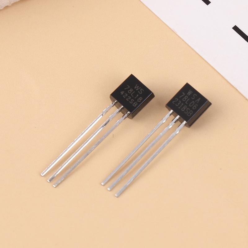 10Pcs Three-Terminal Voltage Regulator Ws78L05 78L06 78L08 78L09 78L12 Accessories