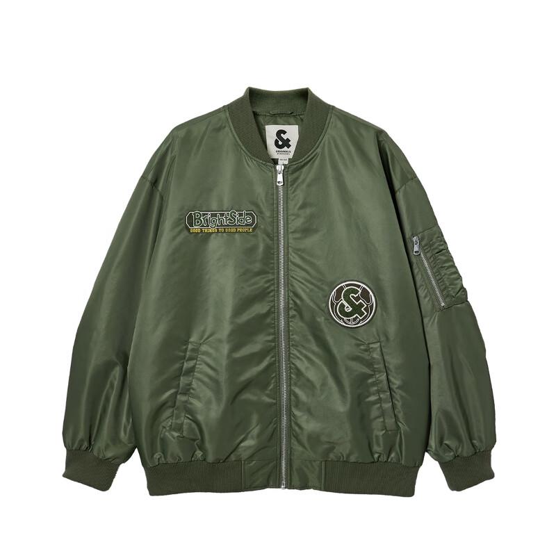 JACK&JONES Men's Towel Embroidery Baseball Collar Padded Jacket