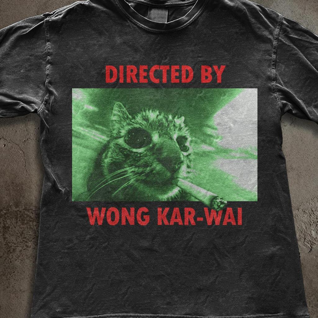 Wong Kar-Wai Cat T-Shirt, Indie Film Style