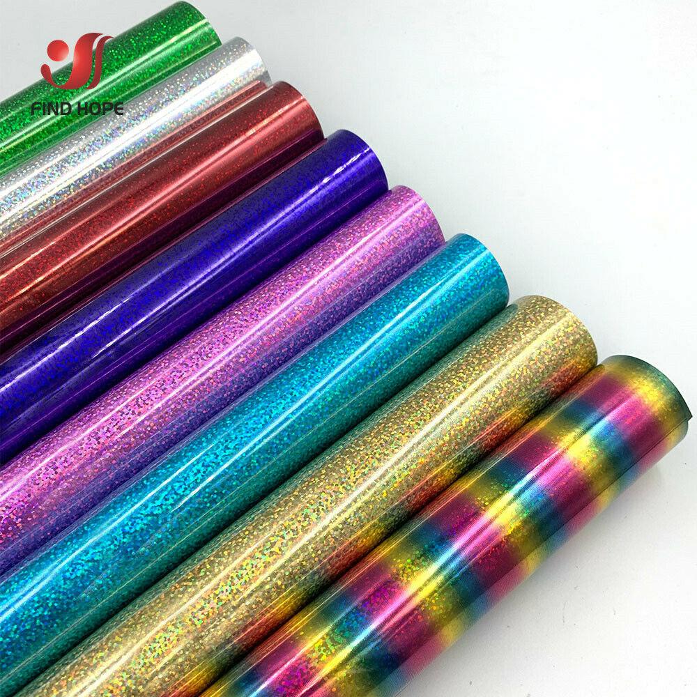20cm*25cm Bundle Glitter Shiny Heat Transfer Vinyl Iron-on Heat Press HTV T-shirt Textiles cut Craft Cutter Film