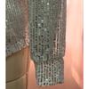Loose Long Sleeved Fashionable Party Costumes Cardigan Top with Sparkling Sequins Women's Blouses & Shirts