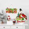 Christmas Wooden Sign, Christmas Front Door Hanging, Christmas Tree Decorations, Christmas Decorations,Party Decoration Supplies