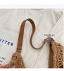 Summer Straw Woven Beach Bag - Large Capacity Shoulder Bag for Travel & Commuting