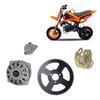6T Clutch Drum Gear Box 68T Rear Chain Sprocket 25H Chain for 2 Stroke 47cc 49cc Minimoto Pocket