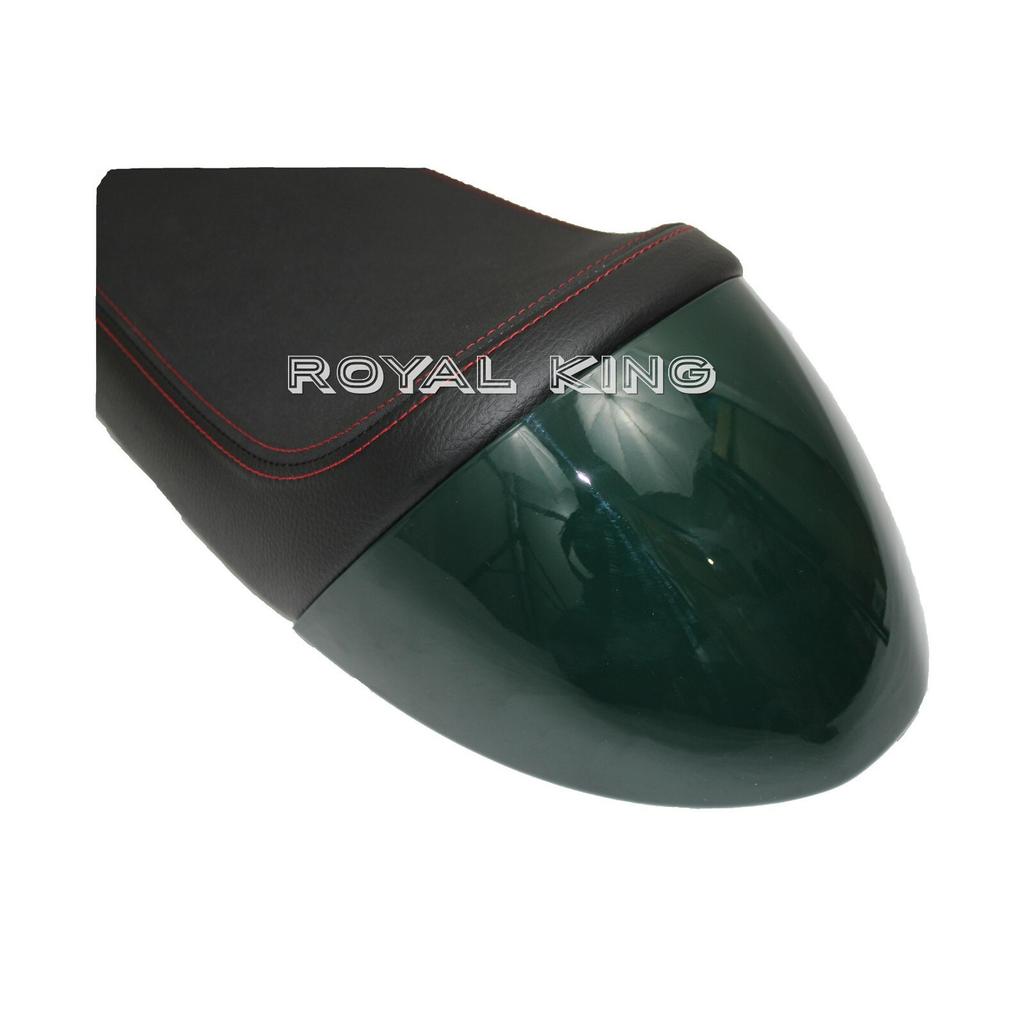 Royal Enfield "Interceptor 650" "Premium Touring Rider Seat" & "Green Cowl"