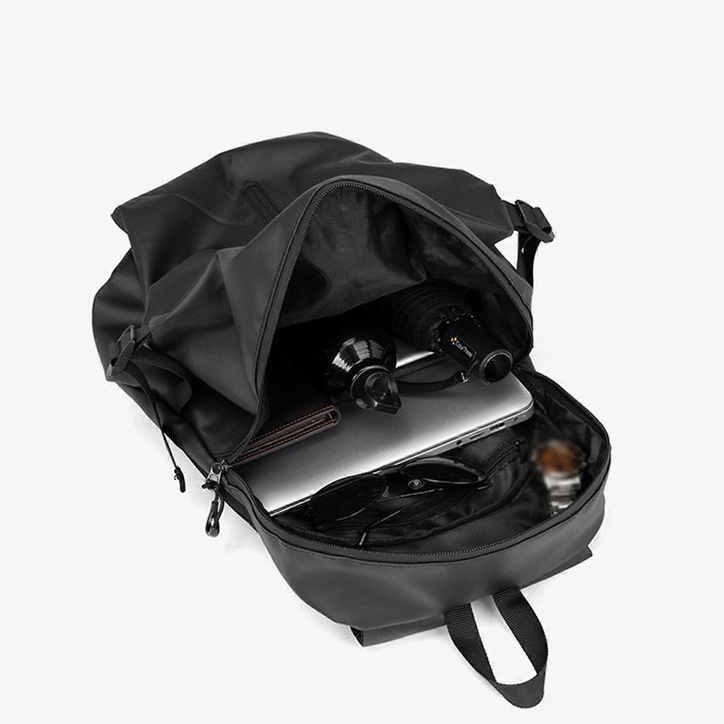 Versatile Motorcycle Helmet Backpack Laptop Travel Bag Dual-Shoulder Waterproof Leisure Backpack for Commuting Durable Black