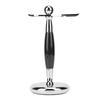 Shaving Brush Stand Extra Wide Openings Double Sided Shaving Holder for Men with Metal Base