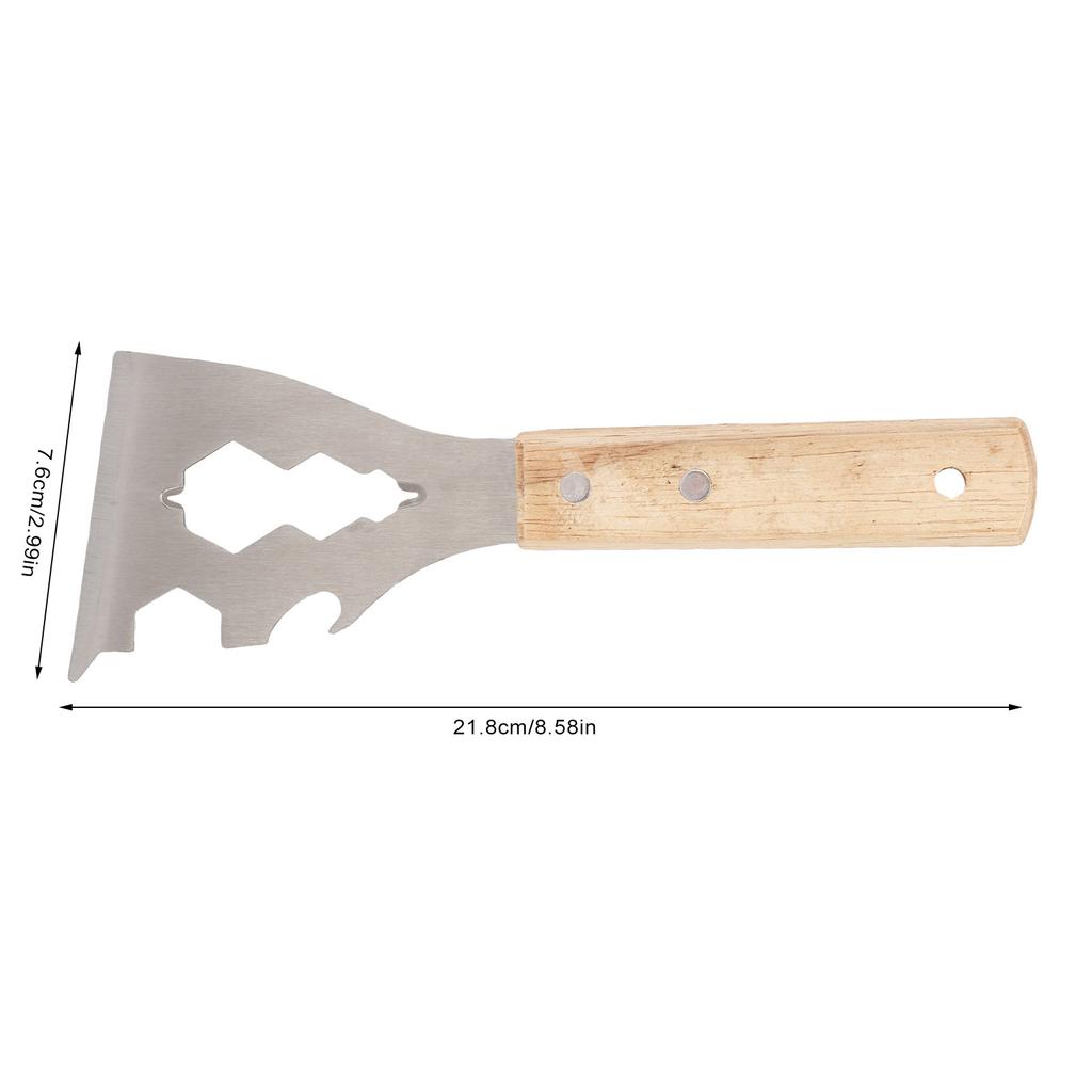 Paint Scraper 10 In 1 Design Multifunctional Ergonomic Wooden Handle Portable Metal Painting Scraper