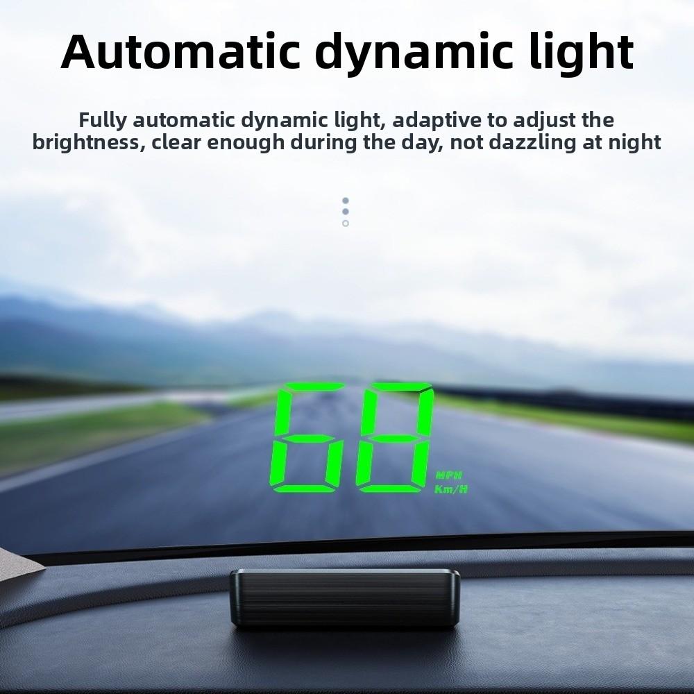 Durable KMH Head-Up Display Big Font Plug And Play HUD Speed Display ABS Windshield Projector For All Cars