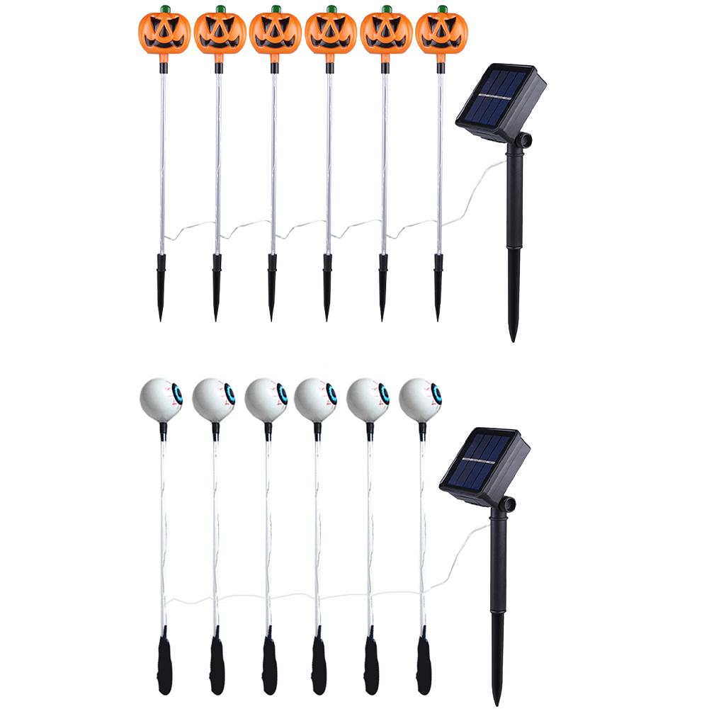 

Solar Pumpkin Stake Lights LED Pathway Light LED Night Light for Halloween Decor