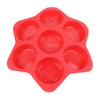 Hamburger Bun Mold 7 Cavity Silicone Non Stick Dishwasher Safe Household Hamburger Bread Form Baking Pan for Egg   Cornbread Layer Cake
