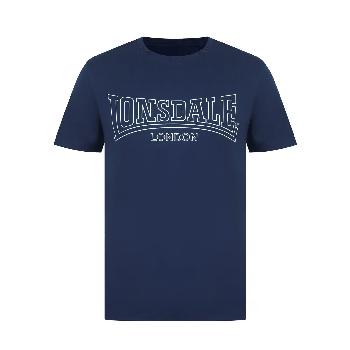 

Lonsdale _ Футболка Высококлассная Роскошь для Мужчин и Женщин Топ Y2k 100% Хлопок Футболка Бесплатная Доставка Бум Высокой Улицы XL