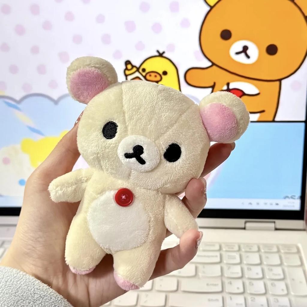 12cm Peluche Carino Rilakkuma Korilakkuma Orso Marrone Beige Cartone Animato Bambola Imbottita Adorabili Peluche Regali di Compleanno Per Ragazza