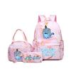 Demon Hunters Three-Piece Children'S School Bag Large Capacity 3D Digital Color Printing Kindergarten School Bag Meal Bag Pencil Bag