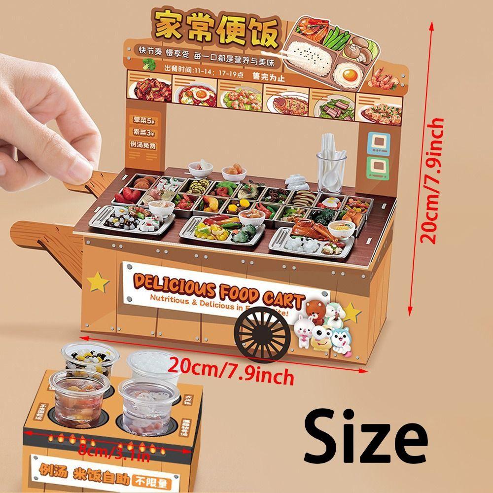 3D Mini Fast Food Model Toy Creative Cooking Interactive Toys  Doll House Kitchen