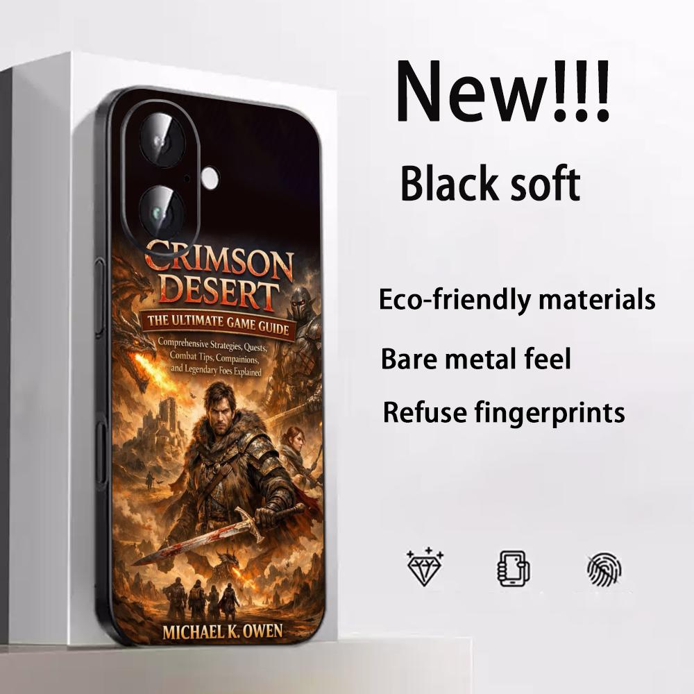 

Crimson Desert hot game poster Phone Case For iPhone 17 16 e 15 14 13 12 Plus Mini Pro Max Soft black Shockproof Cover iPhone 13 mini